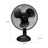 Ventilateur de table 30cm Clatronic VL 3602 Noir