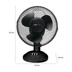 Table fan 23cm Clatronic VL 3601 Black