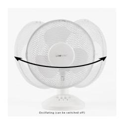 Ventilateur de table 23cm Clatronic VL 3601 Blanc