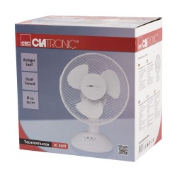 Ventilateur de table 23cm Clatronic VL 3601 Blanc