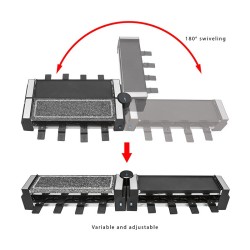 Raclette grill with hot stone for 8 people Clatronic RG 3678 Black