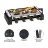 Raclette grill with hot stone for 8 people Clatronic RG 3678 Black