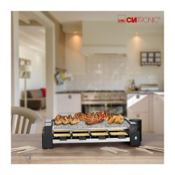 Raclette grill with hot stone for 8 people Clatronic RG 3678 Black