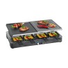 Raclette gril 2en1 8 personnes Clatronic RG 3518 Noir