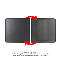 Raclette gril 2en1 8 personnes Clatronic RG 3518 Noir