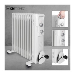 Oil bath radiator 11R 2300W Clatronic RA 3737 White
