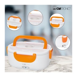 Electrically heated lunch box 220V Clatronic LB 3719 White/orange