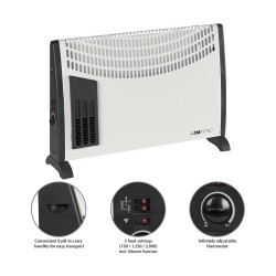 Convector electric heater 2000 W Clatronic KH 3433N
