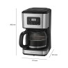 Cafetière 12-14 tasses 1,5L Clatronic KA 3642 Noir