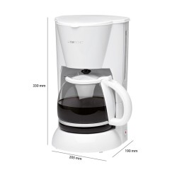 Coffee maker 12-14 cups 1.5L Clatronic KA 3473 White