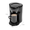 1-cup coffeemaker Clatronic KA 3356 Black