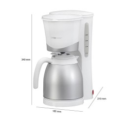 Cafetière thermos 8-10 tasses 1L Clatronic KA 3327 Blanc