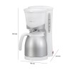 Thermos coffee maker 8-10 cups 1L Clatronic KA 3327 White