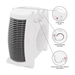 Chauffage soufflant 2000W Clatronic HL 3379 Blanc