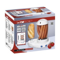 Machine à Hot Dog et Cuiseur à oeufs Clatronic HDM 3420 EKN Blanc