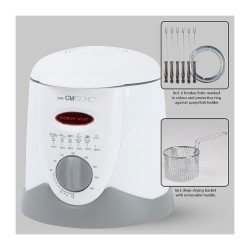 Fryer and fondue for 6 people 1L Clatronic FFR 2916 White