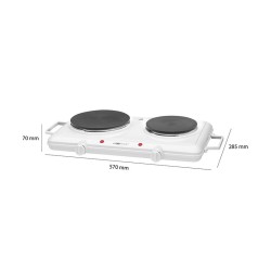 Double hot plate 2500W Clatronic DKP 3583 White