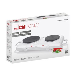 Plaque chauffante double 2500W Clatronic DKP 3583 Blanc