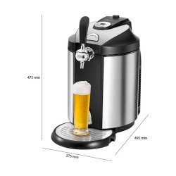 Beer filler with CO2 pressure cartridge system Clatronic BZ 3740