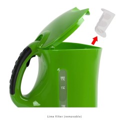 Bouilloire électrique 1,7 l 2 200 W vert Bomann WK5011CB