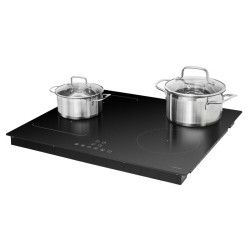 Plaque cuisson induction vitrocéramique 4 Zones Boost tactile Noir Bomann EBKI7944-Noir