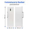 Réfrigérateur 359L Classe D No frost Blanc Bomann VS7372-Blanc
