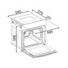 Four Encastrable Multifonction Chaleur Tournante 73L Classe A Noir Bomann EBO7913-Noir