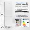 Réfrigérateur congélateur 253L Classe C No Frost Blanc Bomann KG7370-Blanc