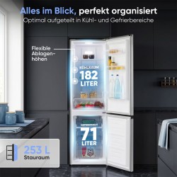 copy of  Réfrigérateur congélateur 253L Classe C No Frost Blanc Bomann KG7370-Blanc