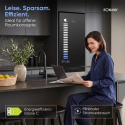 Réfrigérateur congélateur 253L Classe C No Frost Noir Bomann KG7370-Noir
