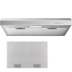 Hotte Aspirante LED 60cm Classe A Inox Bomann DU7613-Inox
