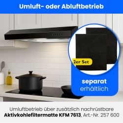 copy of  Hotte Aspirante LED 60cm Classe A Inox Bomann DU7613-Inox