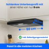 Hotte Aspirante LED 60cm Classe A Noir Bomann DU7613-Noir