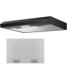 Hotte Aspirante LED 60cm Classe A Noir Bomann DU7613-Noir