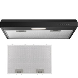 Hotte Aspirante LED 60cm Classe A Noir Bomann DU7613-Noir