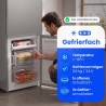 Réfrigérateur Congélateur 173L Classe E 4 étoiles Inox Bomann KG320-3-Inox