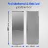 Réfrigérateur Congélateur 173L Classe E 4 étoiles Inox Bomann KG320-3-Inox