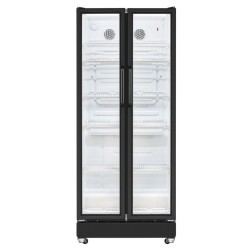 Réfrigérateur à Boissons vitré 2 Grandes Portes 545L Classe D Noir Bomann KSG7294-Noir
