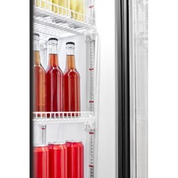 Réfrigérateur à Boissons vitré 2 Grandes Portes 545L Classe D Noir Bomann KSG7294-Noir